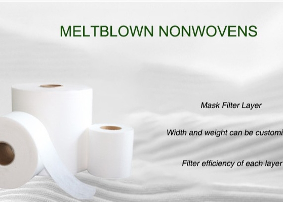 kopen De Niet-geweven Stof van 25GSM 100% pp Meltblown voor Verklaard SGS van de Ademhalingsapparaatfilter online manufacture