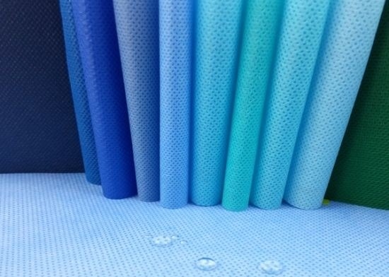 kopen 10-200 gram waterdicht SMS nonwoven stof Direct leveren in aangepaste kleur en breedte online manufacture