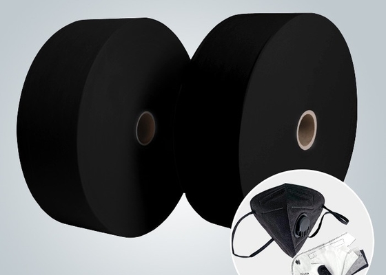 kopen De zwarte Niet-geweven Stof 30GSM van Meltblown voor zwarte gezichtsmaskers N95 KF94 online manufacture