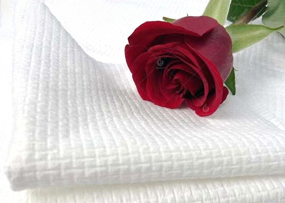 kopen De witte Niet-geweven Stof 70% Tencel van Spunlace/Beschikbare de Steekproef van 30% Cupro online manufacture