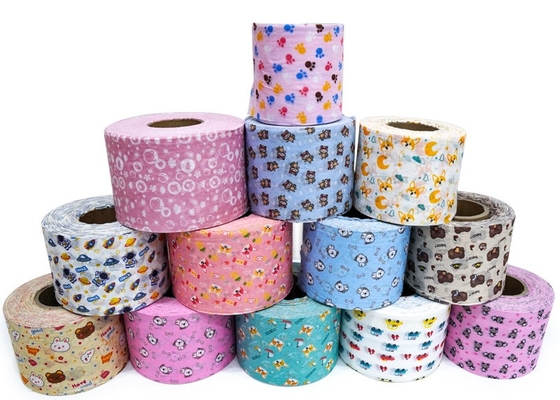 kopen De in reliëf gemaakte Aangepaste Polyester van de de Stoffenviscose van Stijlspunlace Biologisch afbreekbare niet Geweven online manufacture