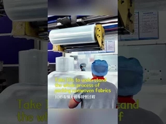 Neem 10s om het proces van het verpakken van nonwoven te begrijpen
