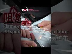 Vlamvertragend nonwoven ≠ niet-brandbaar doek, denk je?