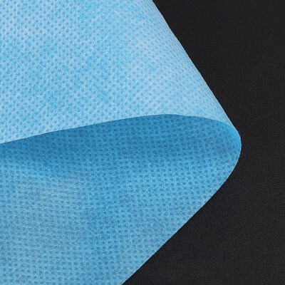 Fabriekslevering SMS non-woven wit blauw voor medische jas, laken, non-woven stof