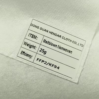 Hoge filtratie-efficiëntie Meltblown non-woven waterelektret Lage luchtweerstand