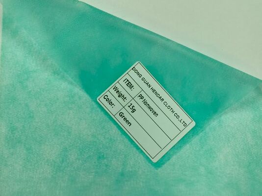Hygiënische PP nonwoven fabrieksaanbod ISO900 2015 Testrapport TDS voor maskerbed